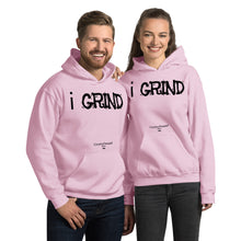 Load image into Gallery viewer, Unisex i GRIND Hoodies | Creative Demand Clothing Hoodies (Black Text)
