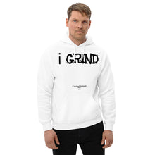 Load image into Gallery viewer, Unisex i GRIND Hoodies | Creative Demand Clothing Hoodies (Black Text)
