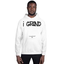 Load image into Gallery viewer, Unisex i GRIND Hoodies | Creative Demand Clothing Hoodies (Black Text)
